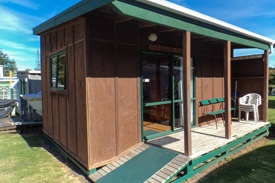 Kawhia cabins which can accommodate upto 6 people